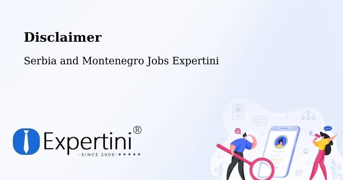Disclaimer – Lachute - Serbia and Montenegro Jobs Expertini